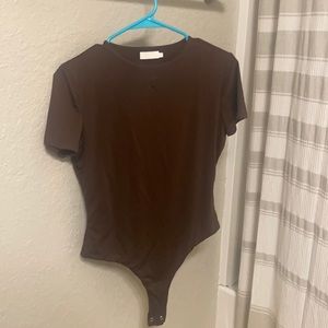 Meshki brown bodysuit